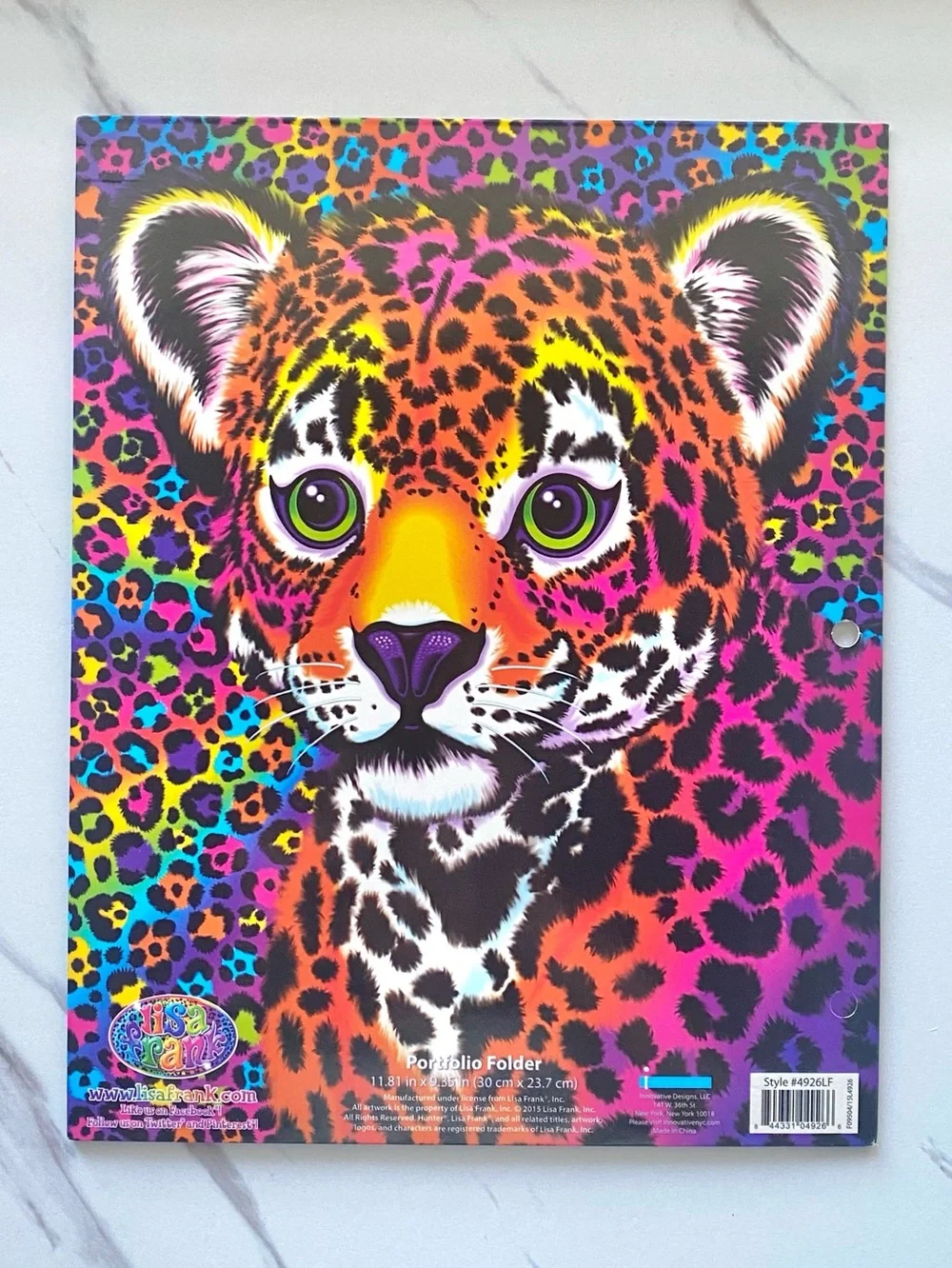 Lisa Frank Hunter leopard folder